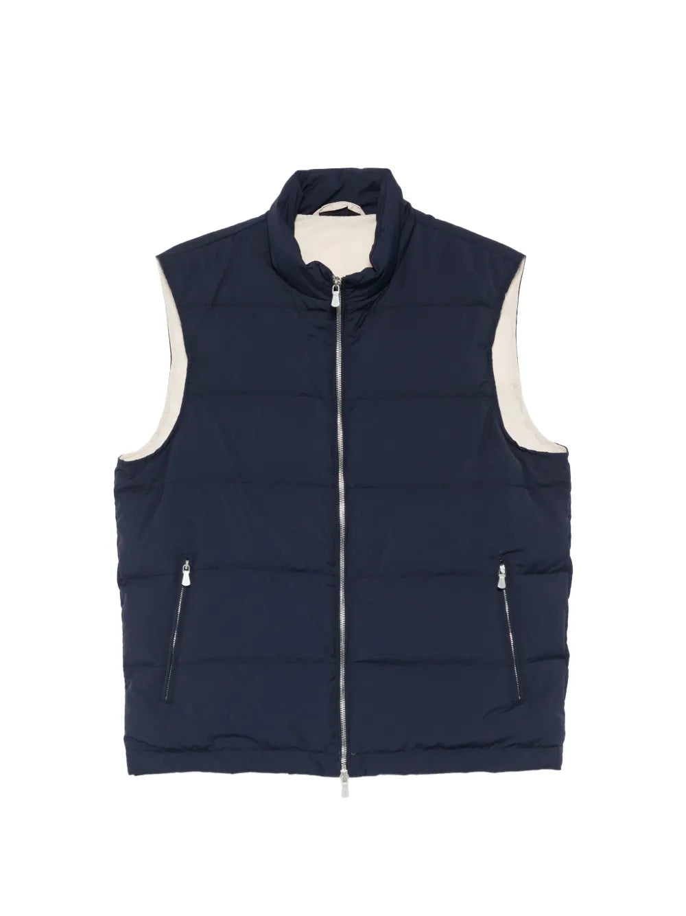 Quilted Gilet — Navy