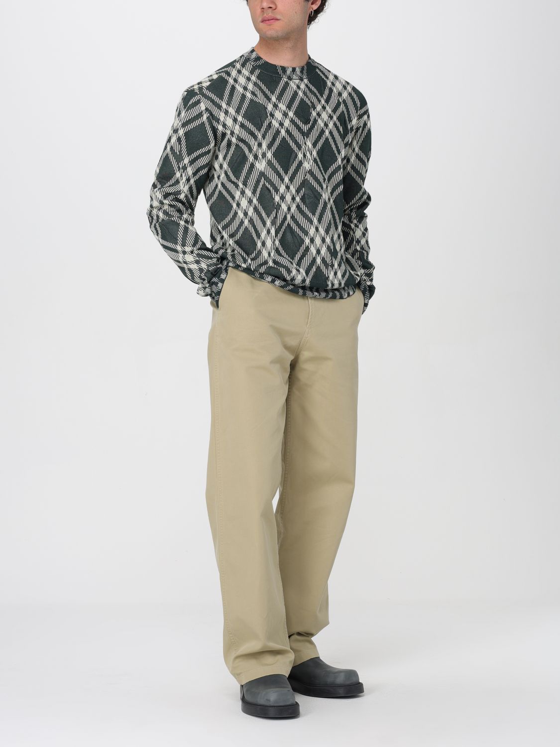 Sweater Men color Green
