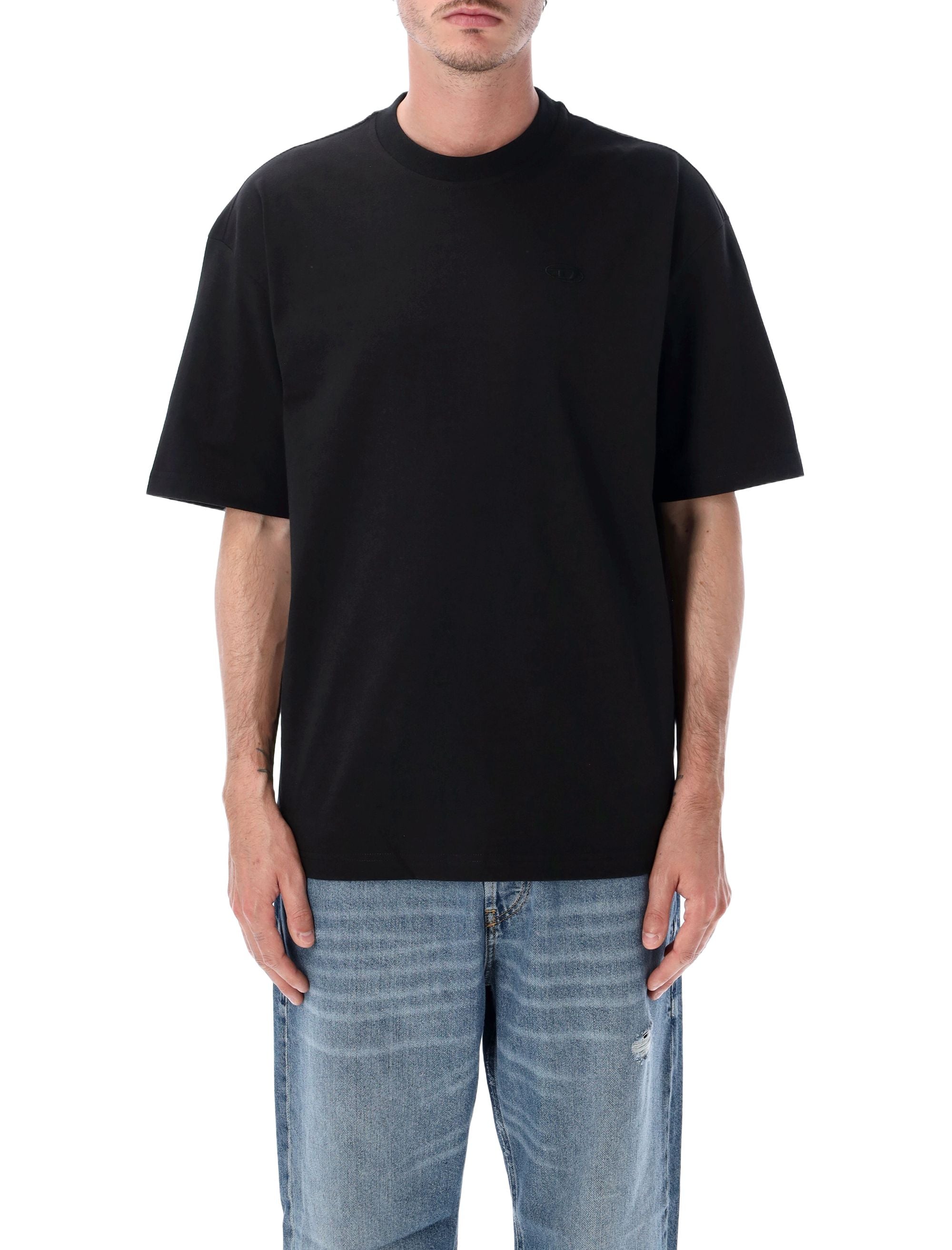 Relaxed Fit T-Shirt with Bold Logo - Size L