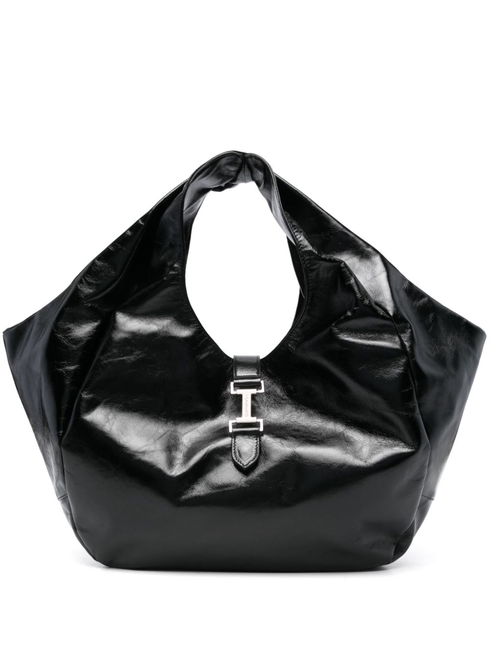 Logo-print tote bag - Black