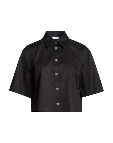 Easy Woman Shirt Black Size 4 Cotton, Elastane