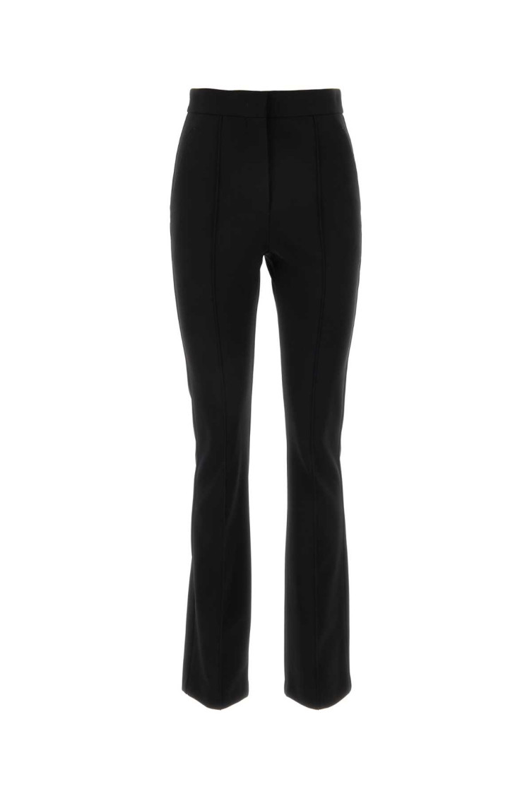 Black Viscose Blend Lari Pant