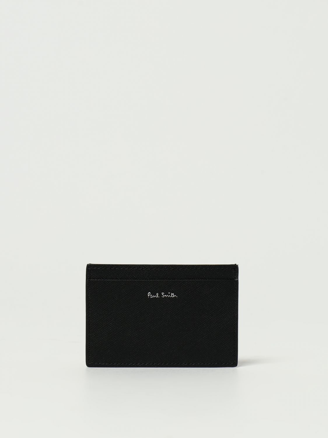 Pixelated Mini leather cardholder - Black
