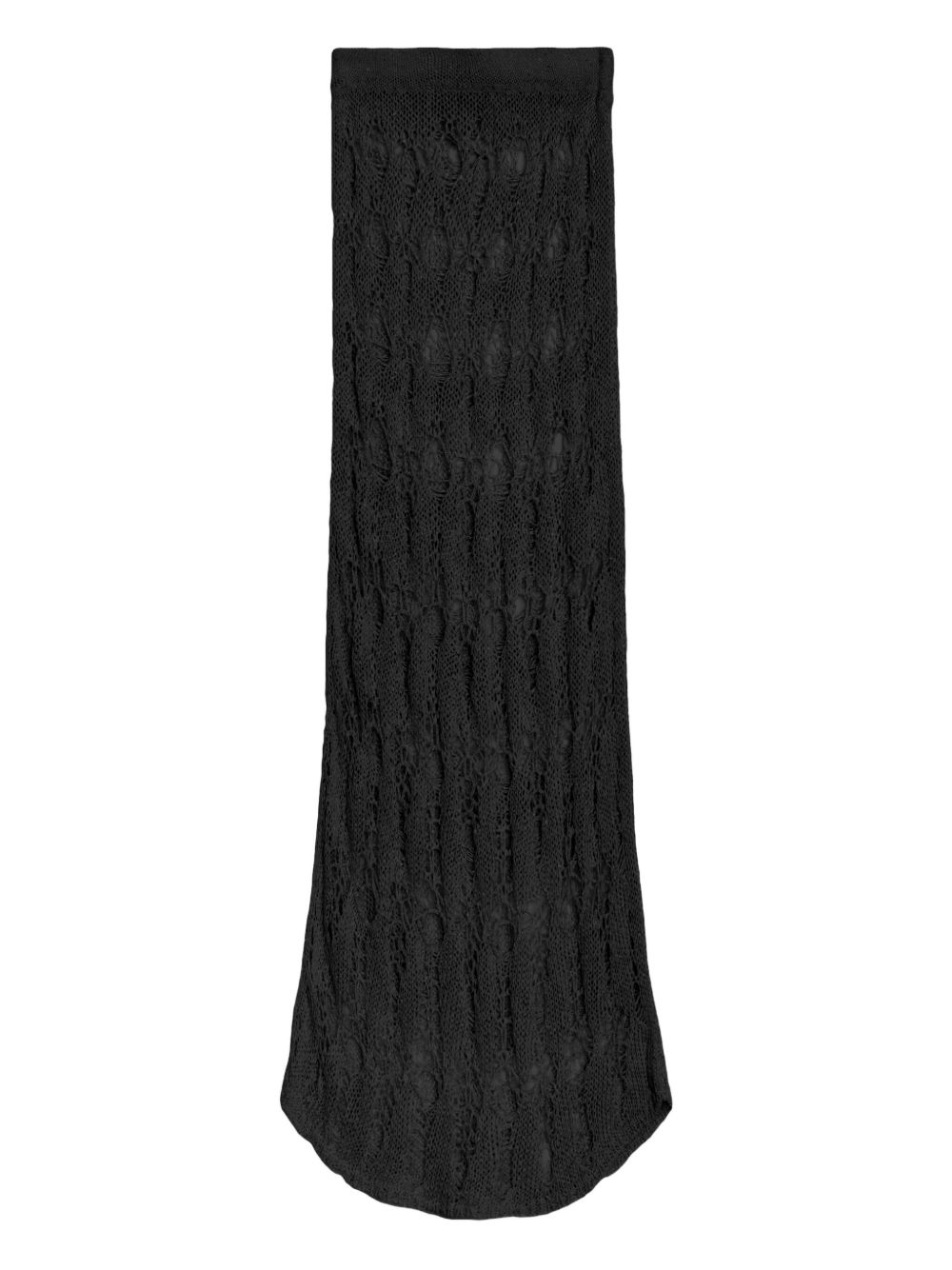 A Paper Kid knitted midi skirt - White