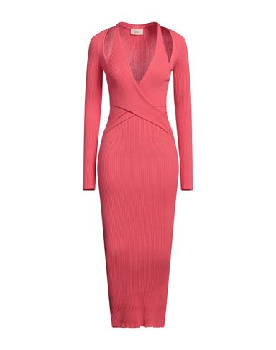 Woman Midi dress Coral Size ONESIZE Viscose, Polyester