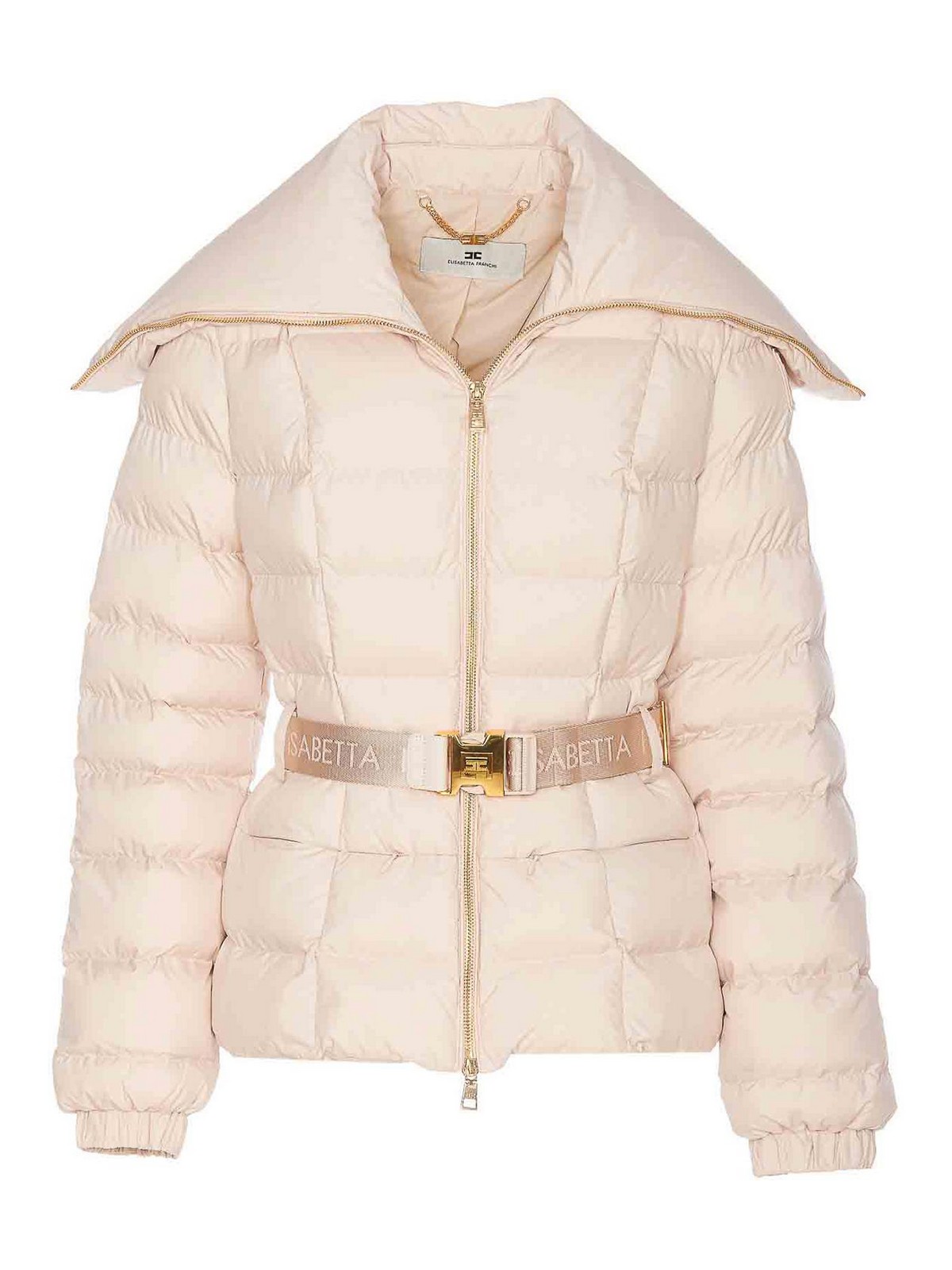 Beige Padded Down Jacket