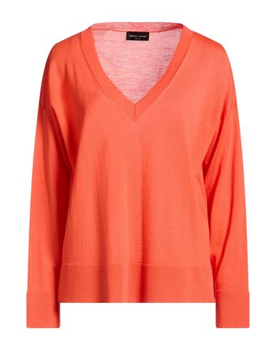 Woman Sweater Coral Size M Merino Wool