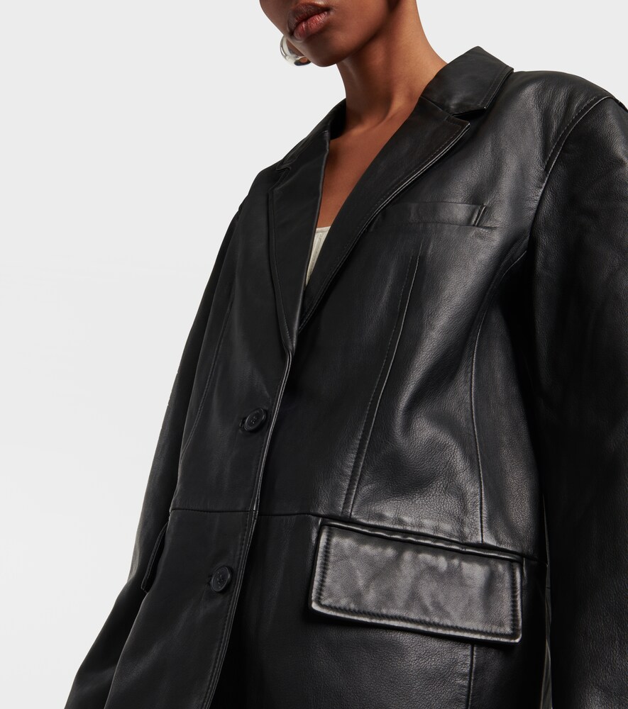 Orla leather blazer