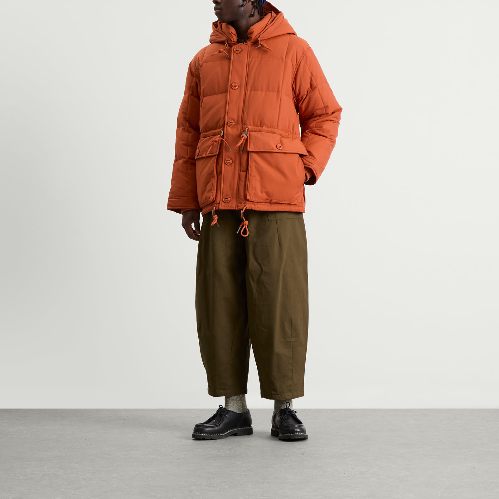 Men's Karakoram Down Parka Jacket in Orange