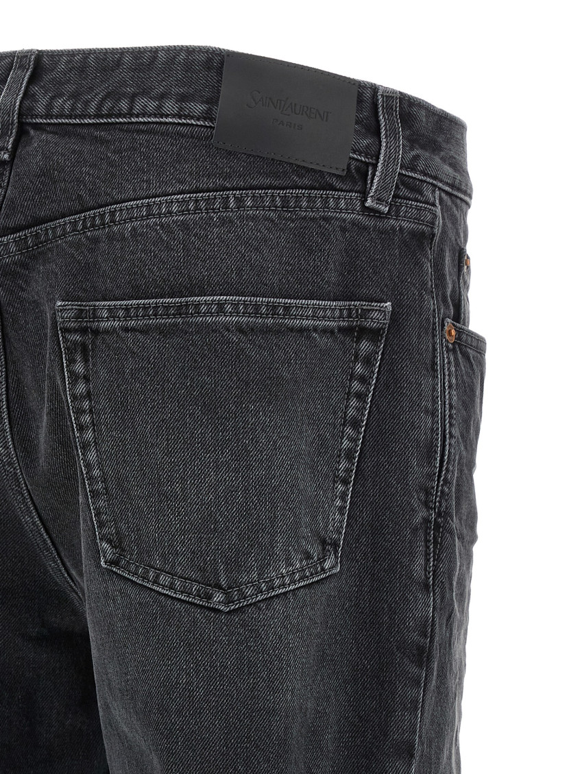 Saint Laurent - mick long jeans five pocket belt loop