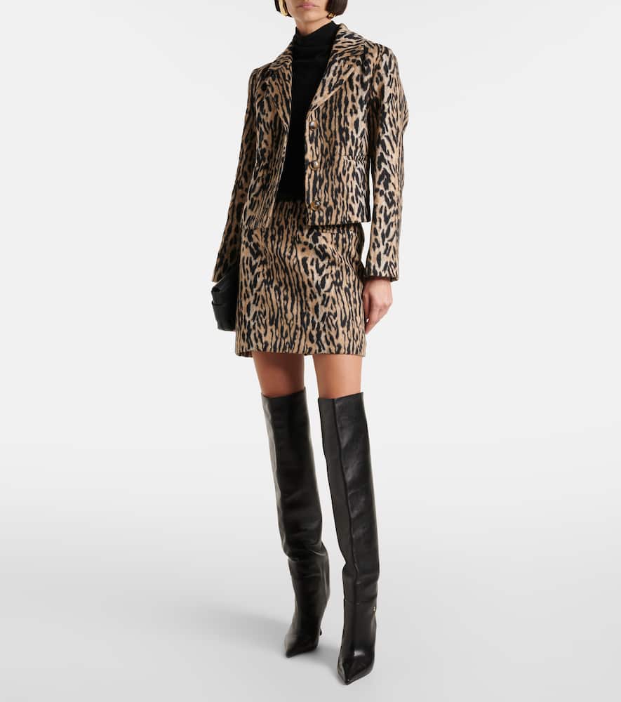 Leila leopard-print jacket