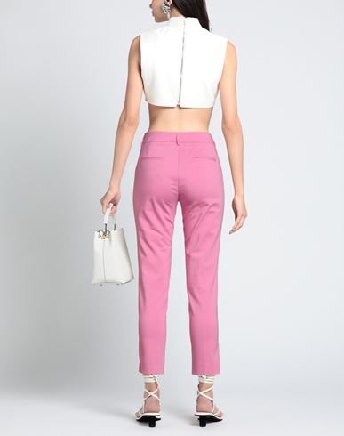 Woman Pants Fuchsia Size 4 Cotton, Polyester, Elastane