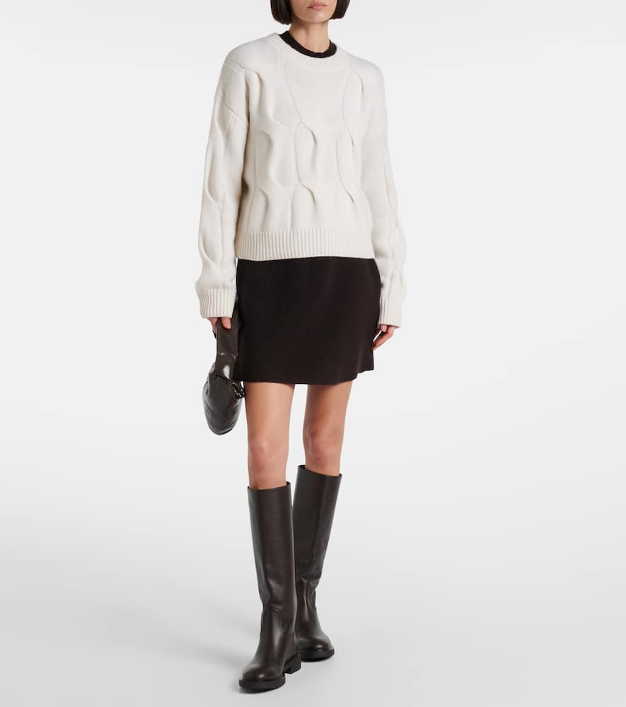 Sammie cable-knit cashmere sweater