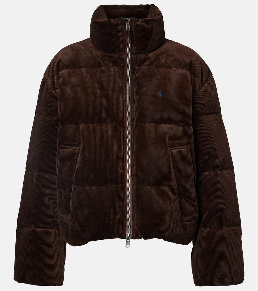Cotton corduroy down jacket