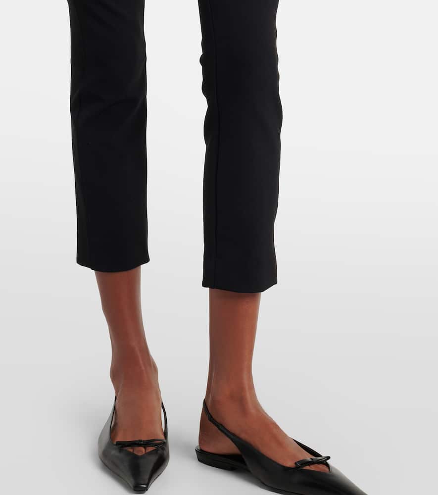 Scuba cropped slim pants