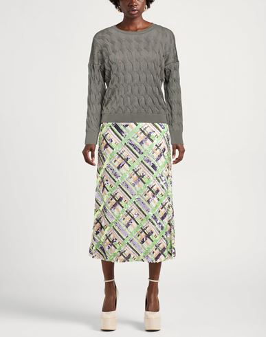 Alpha Studio Woman Sweater Military green Size 2 Viscose, Polyester