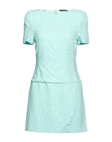 Woman Mini dress Turquoise Size 6 Polyester