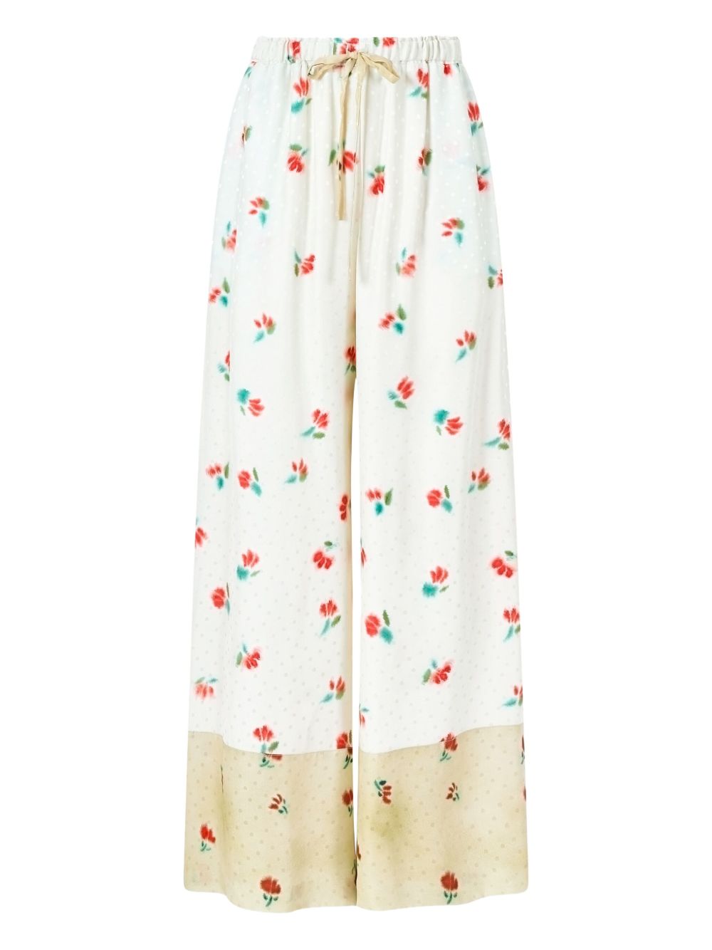 Silk trousers - White