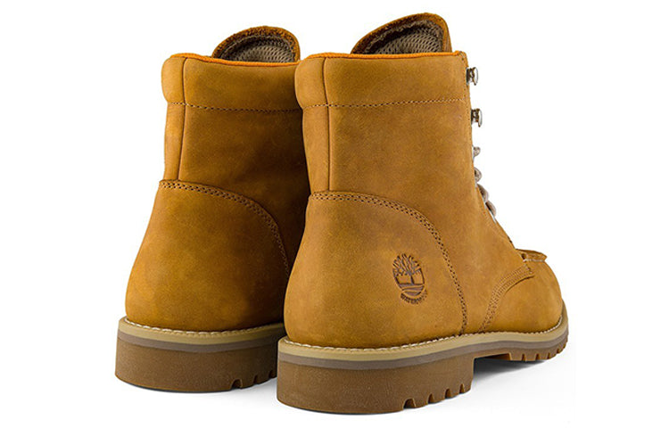 Redwood Falls Waterproof Moc-Toe Wide-Fit Boot 'Wheat Full-Grain'