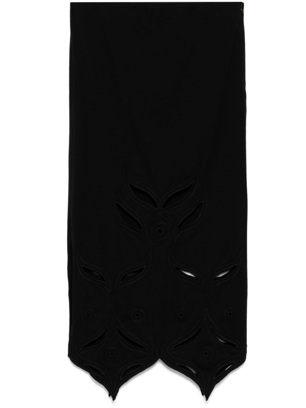 The Schiffli Trumpet skirt - Black