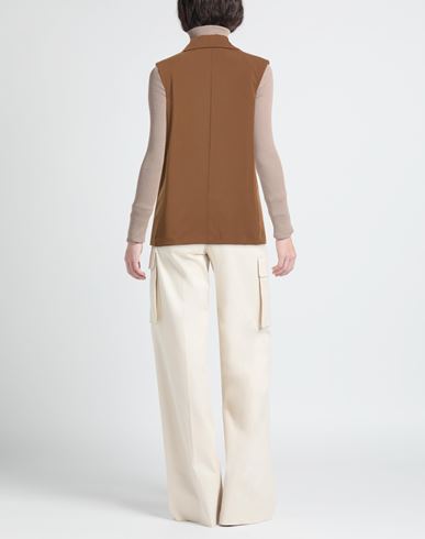 Woman Blazer Brown Size 4 Polyester, Viscose, Elastane
