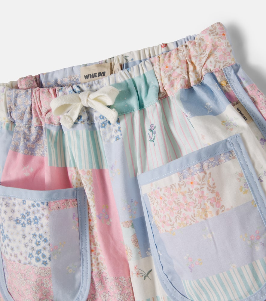 Carrie patchwork cotton shorts