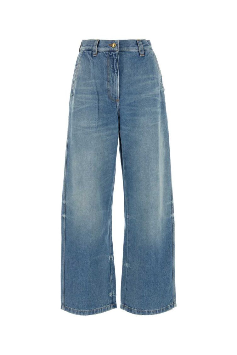 High-rise wide-leg jeans - Blue