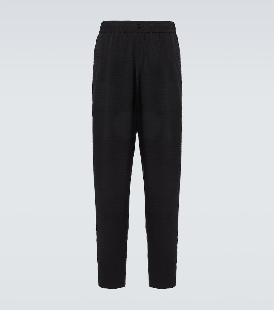 Jacquard straight pants