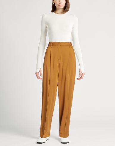 Forte_forte Woman Pants Mustard Size 2 Viscose, Virgin Wool, Elastane