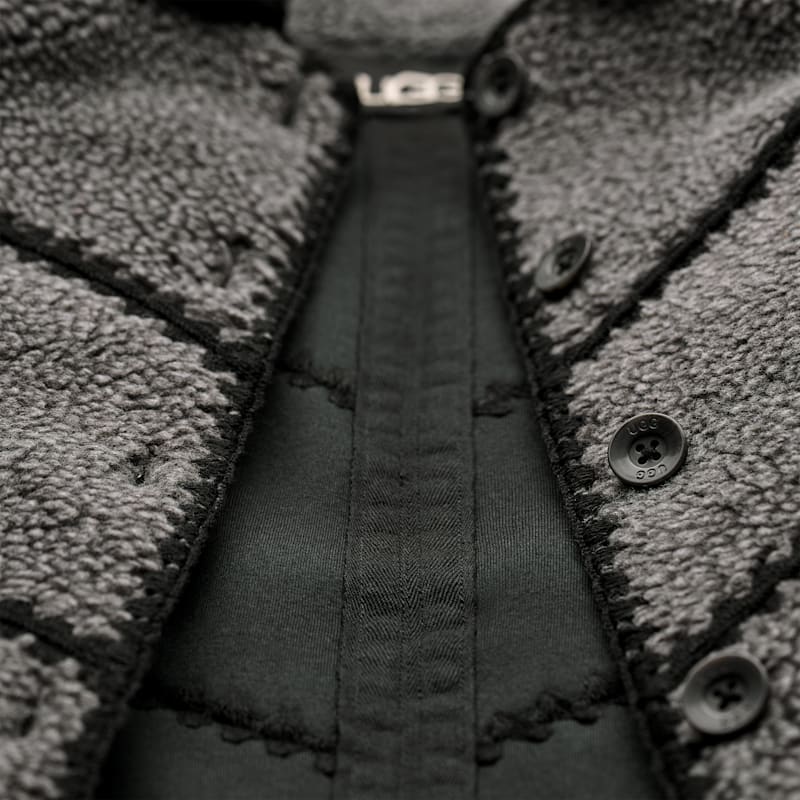 ® Women's Ellison ®fluff Shell Jacket Fleece/Recycled Materials in Charcoal Heather