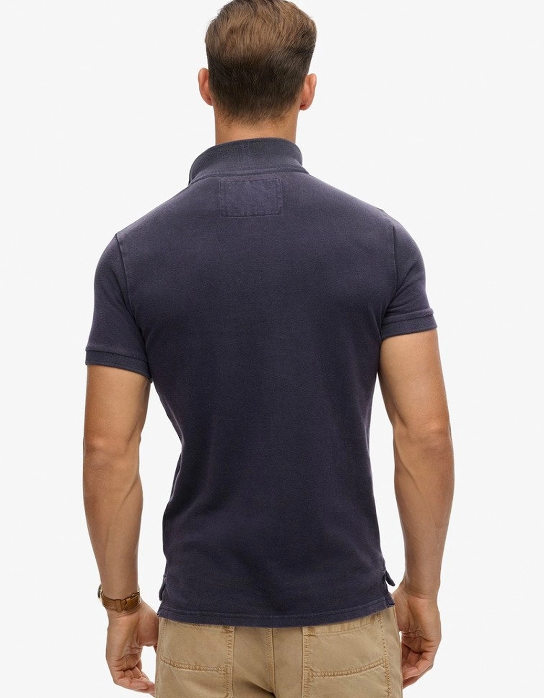 Men's Superdry Men's Vintage Athletic Polo Eclipse Navy - Size: Regular/40