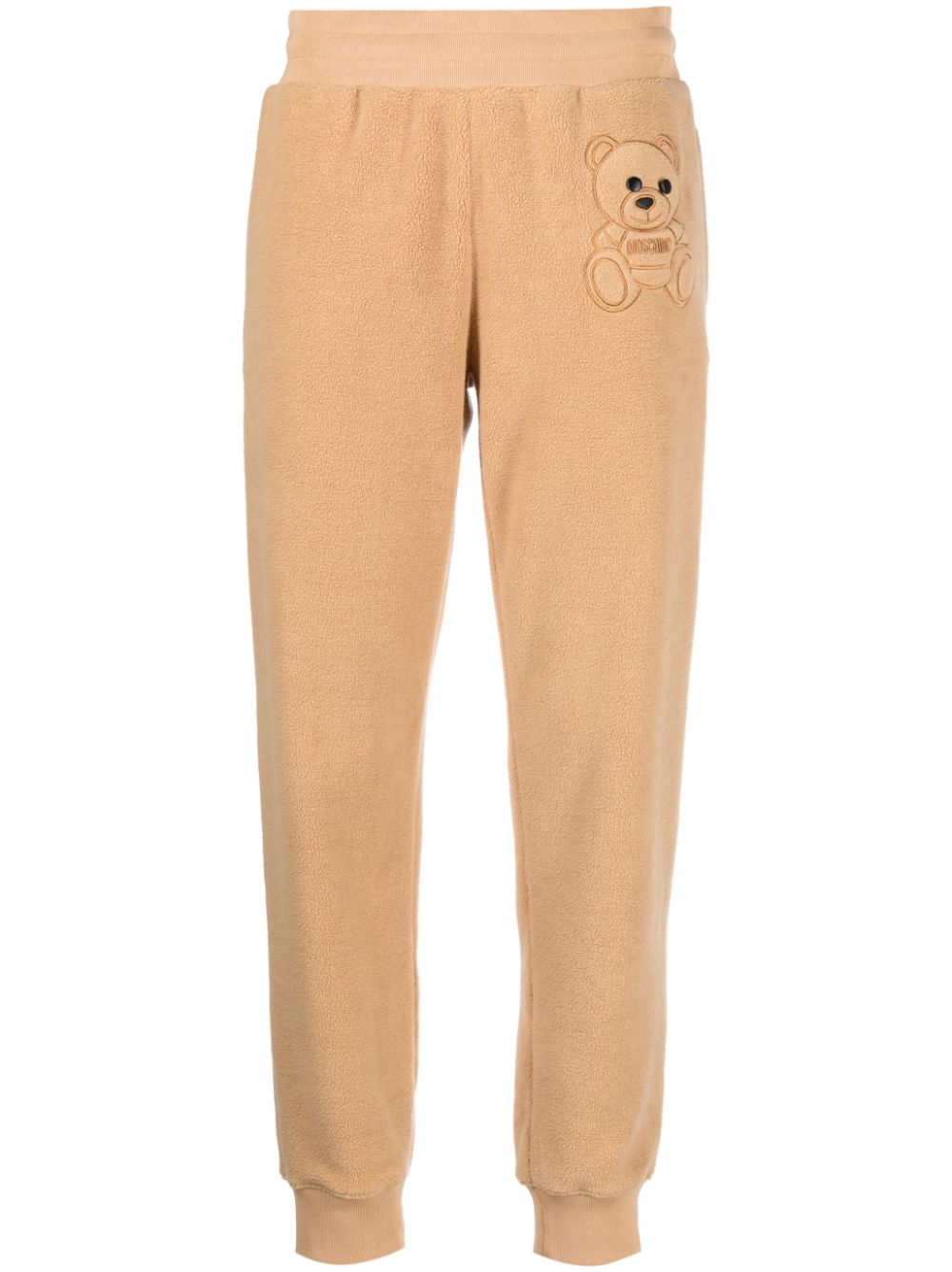 Teddy-bear detail cropped trousers - Neutrals