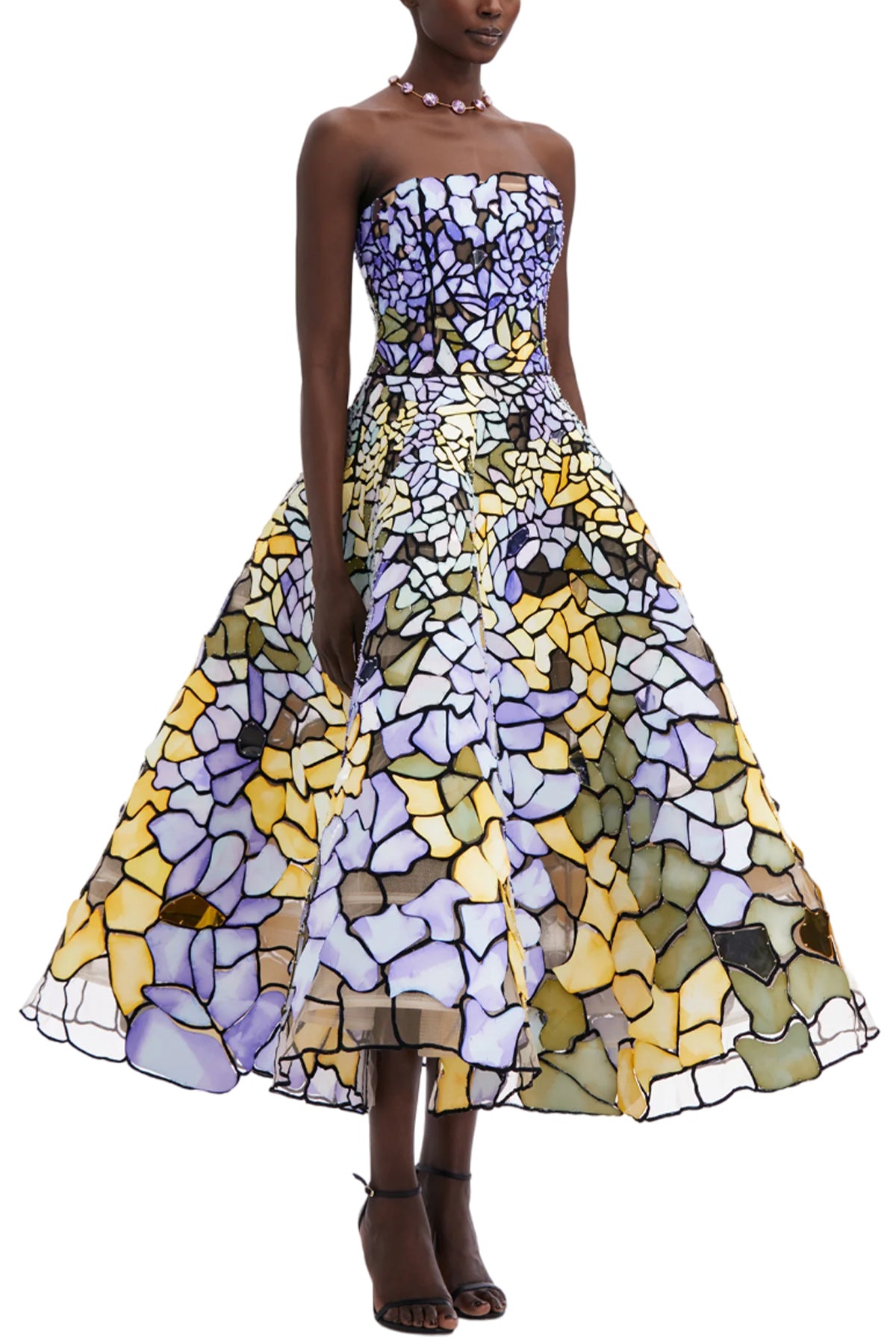 ART NOUVEAU STAINED GLASS GOWN