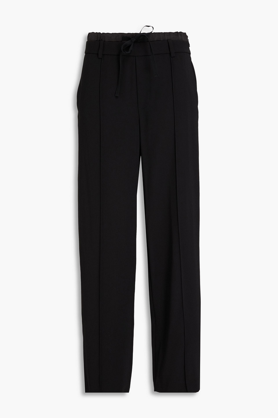Crepe wide-leg pants - Black - US 6