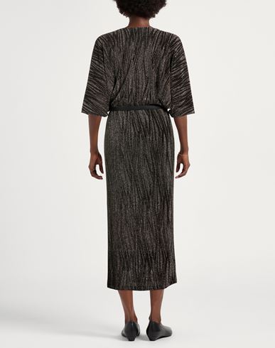 Woman Maxi dress Black Size M Polyamide, Metallic fiber, Elastane