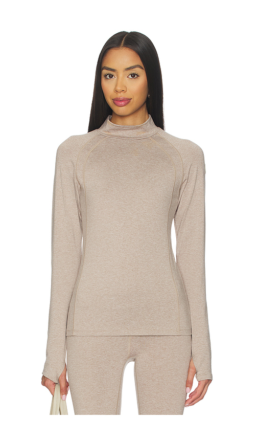 Varley Always Warm Baselayer Top in Taupe. L. Also in M