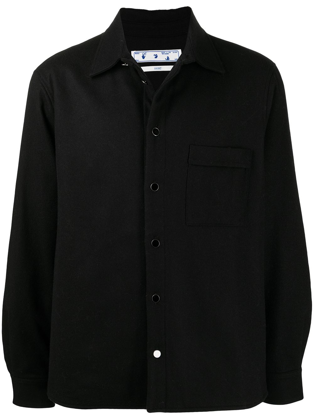 Long-sleeve shirt jacket - Black