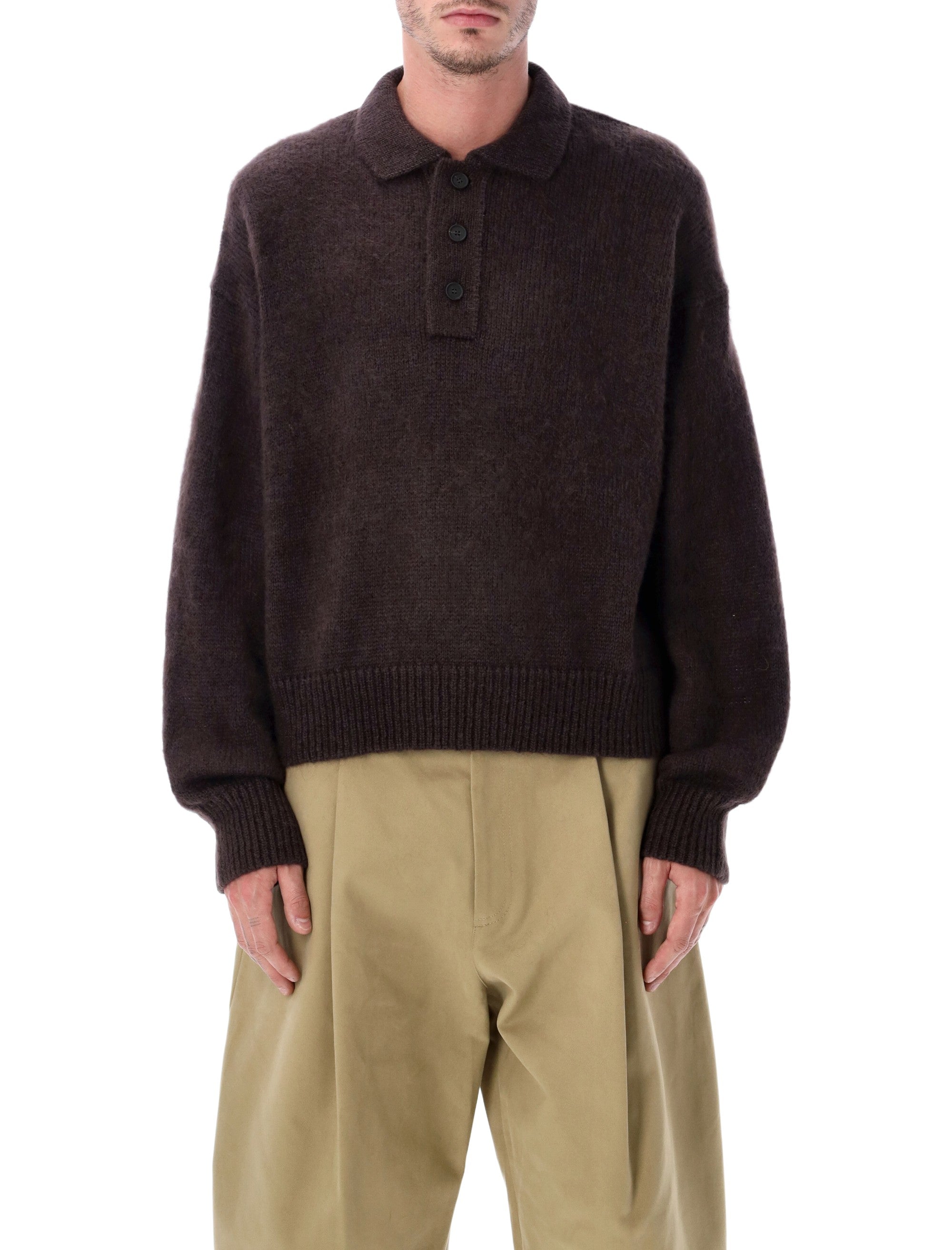 Dune Knit Polo Sweater - Size L