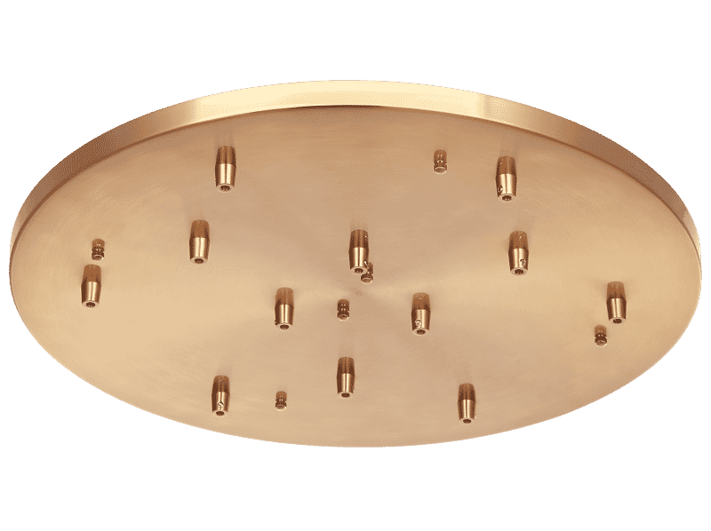 Aged Gold Brass Ceiling Canopy from the Multi Ceiling Canopy Line Voltage Collection