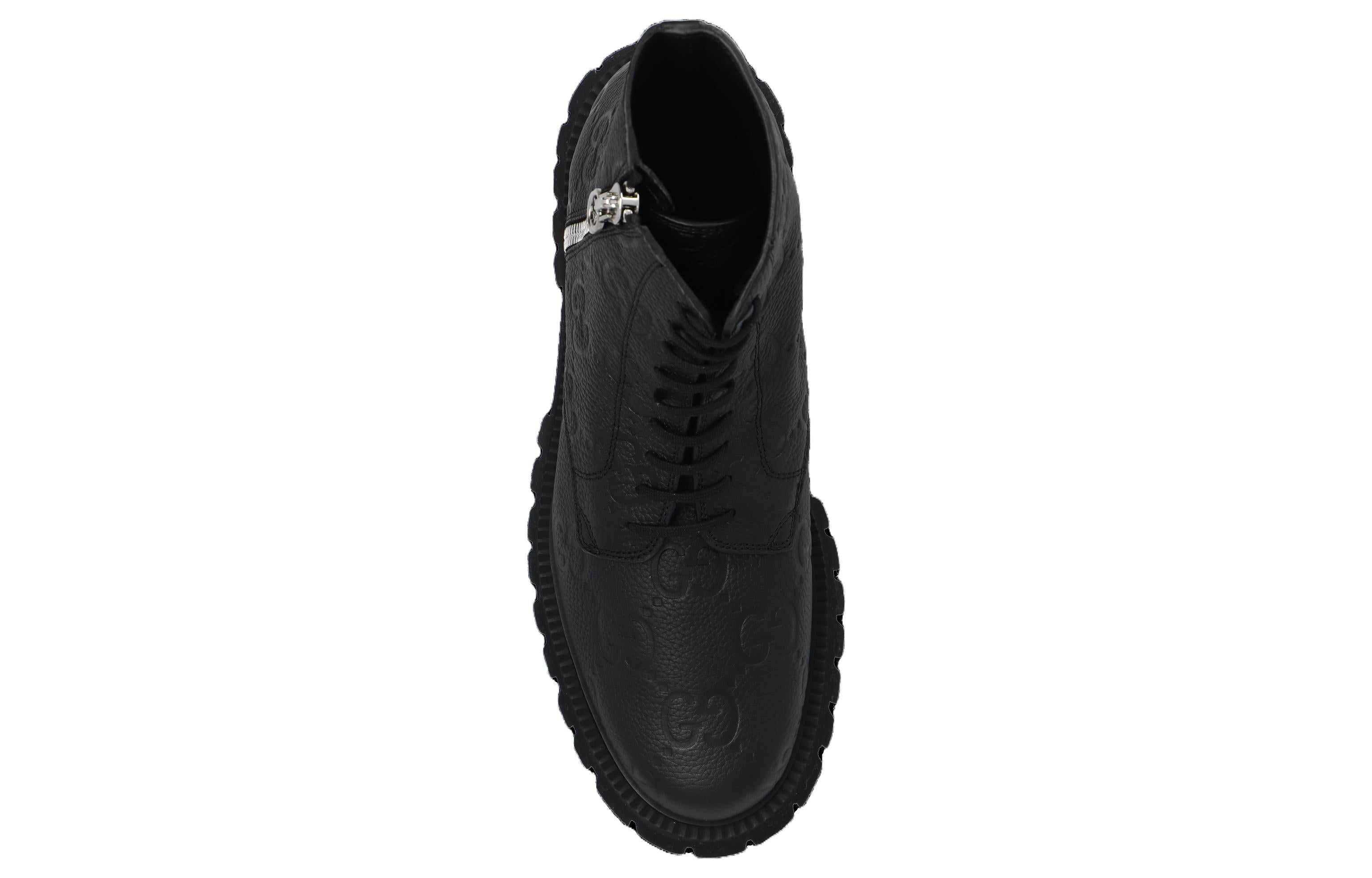 GG leather boot 'Black'