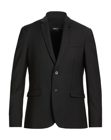 Man Blazer Black Size 40 Polyester, Virgin Wool, Elastane