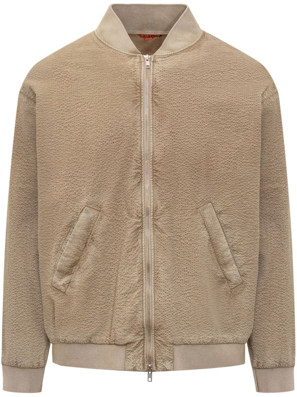 Textured-finish jacket - Grey