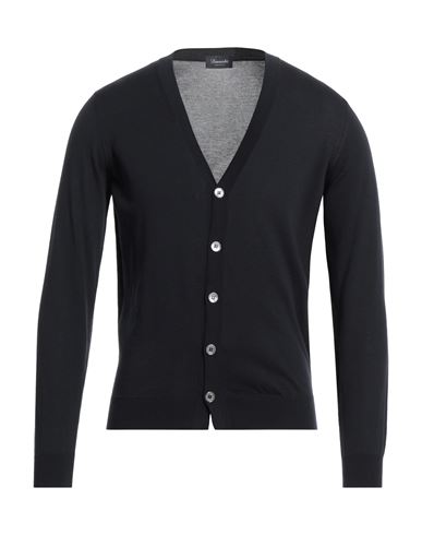 Man Cardigan Midnight blue Size 36 Cotton