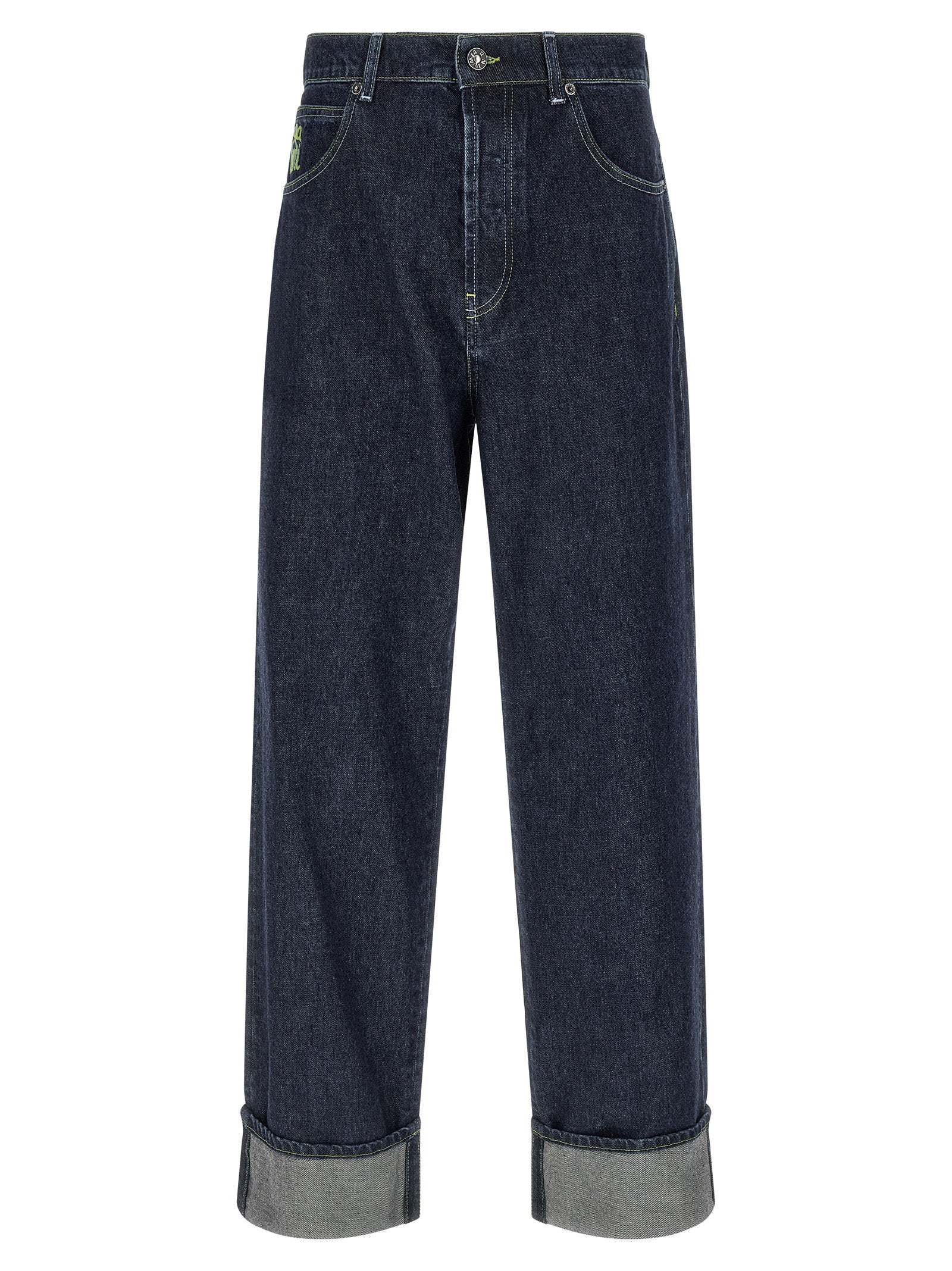 Logo Embroidery Jeans