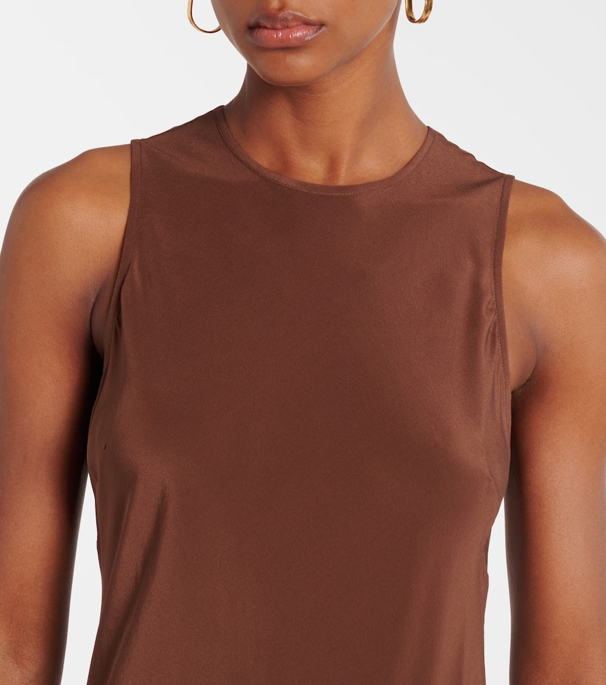 Valencia silk crêpe maxi dress