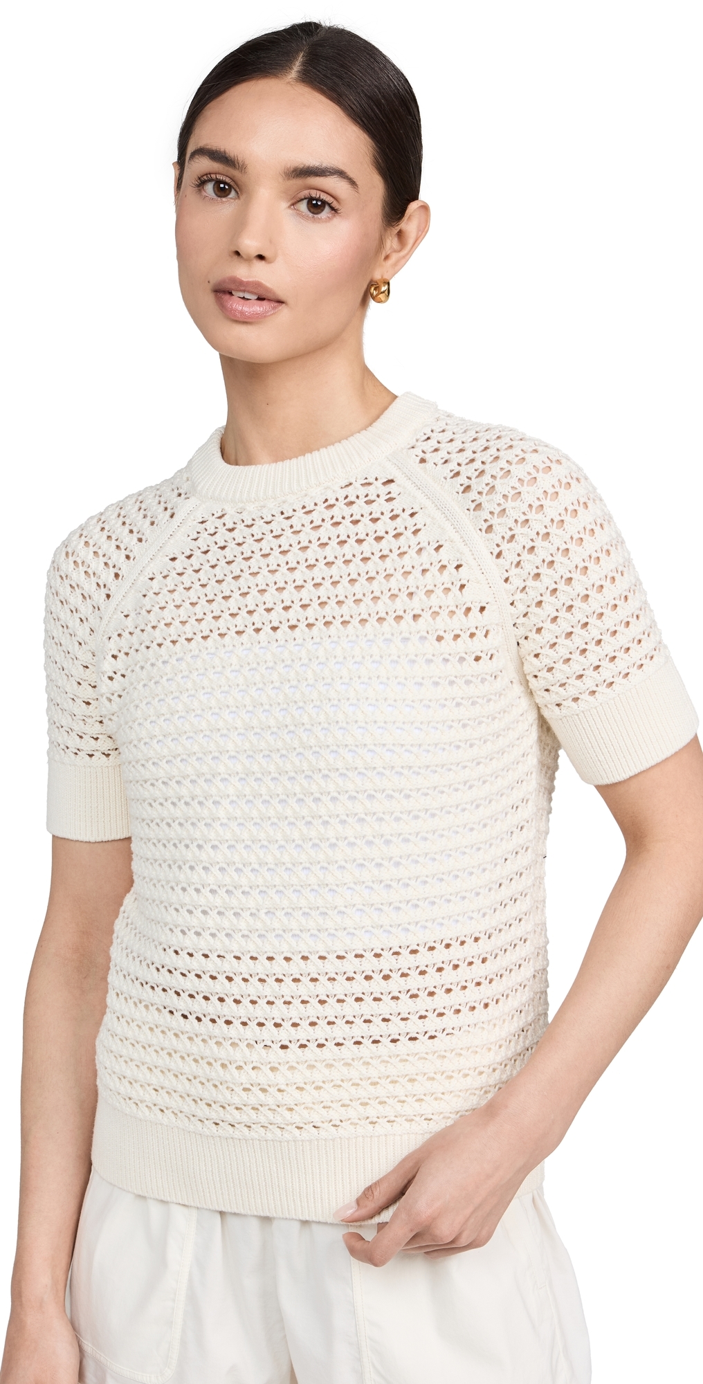 Alva Knit Tee Egret