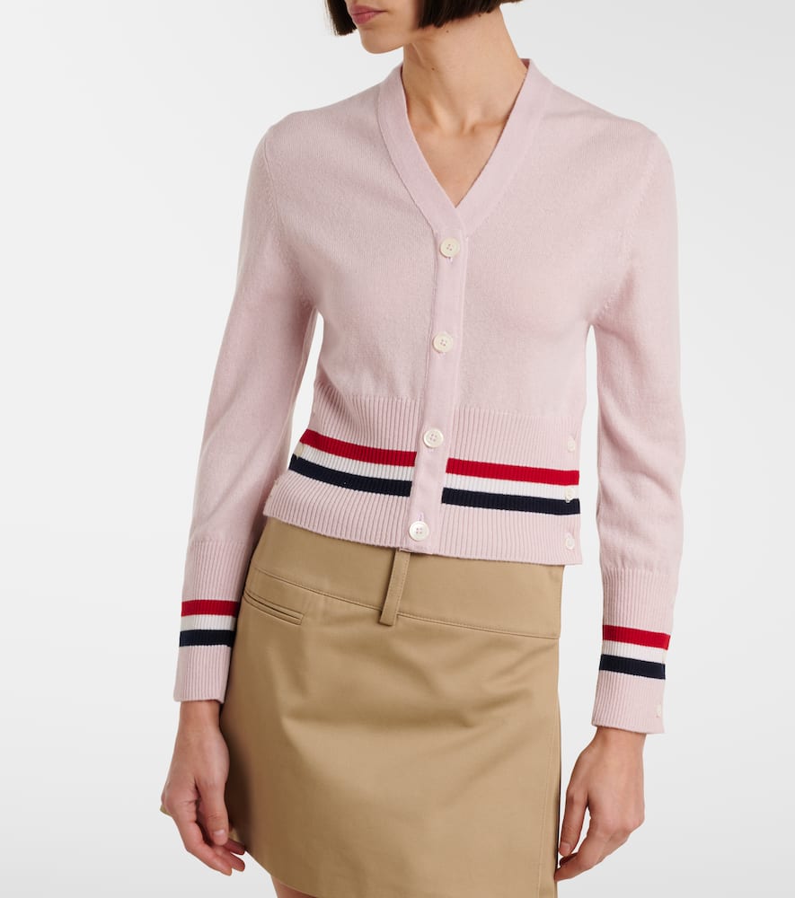 Cropped cashmere cardigan
