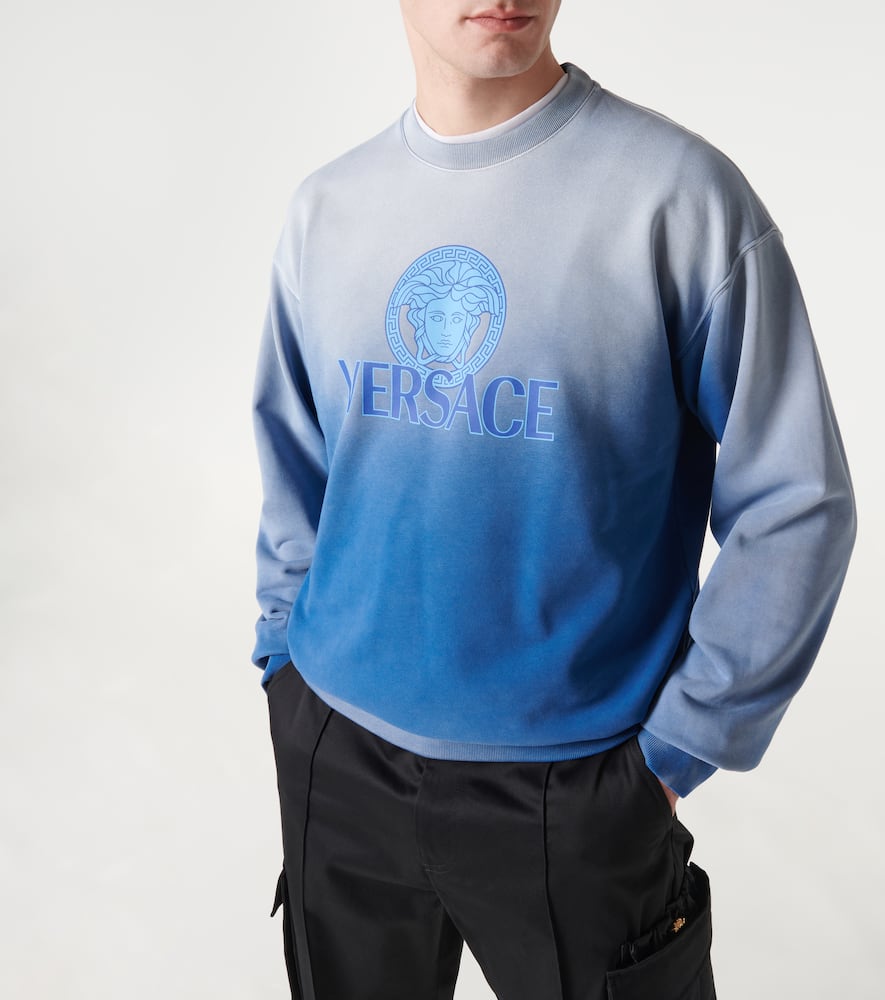 Medusa tie-dye cotton jersey sweatshirt