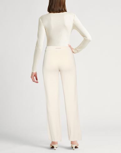 Woman Pants Ivory Size 8 Cotton