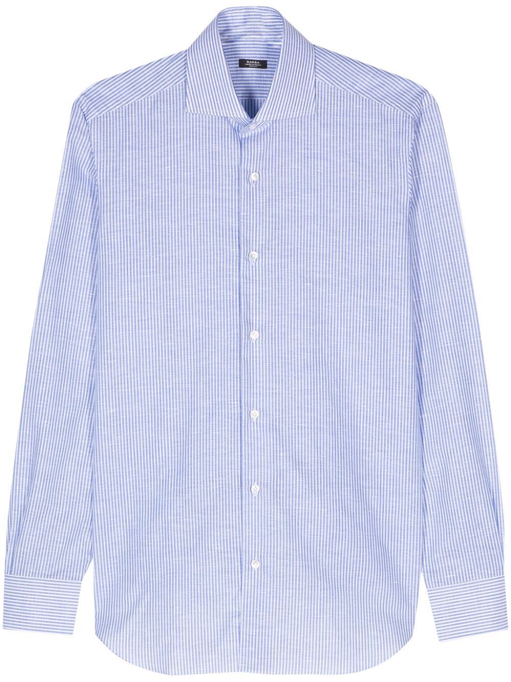 Striped linen cotton shirt - Blue